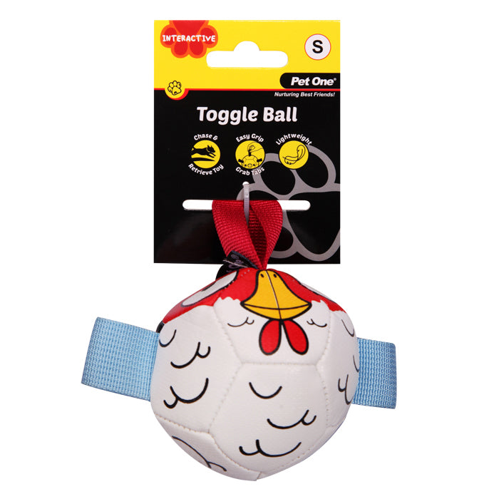 Dog Toy Interactive Toggle Ball Rooster