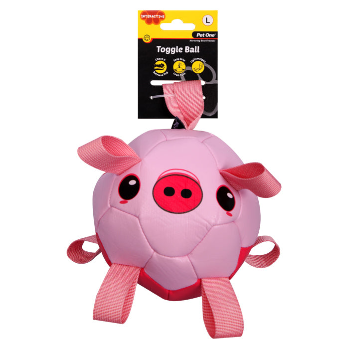 Dog Toy Interactive Toggle Ball Pig