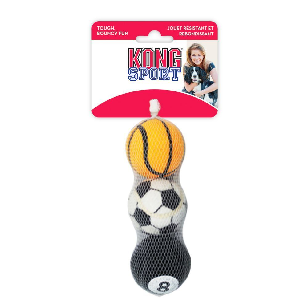 Kong Toy Sport Balls Medium 3pk