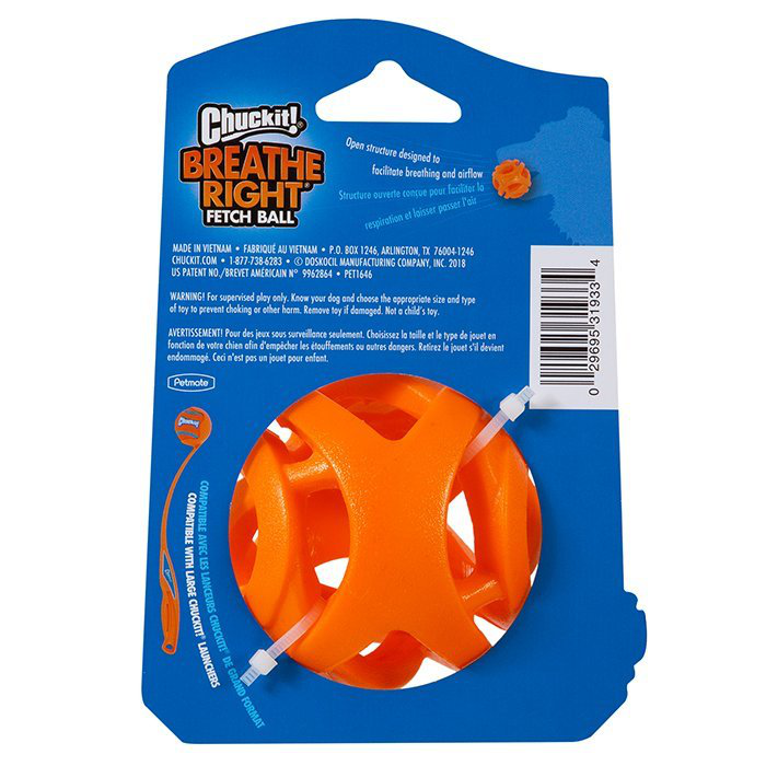 Chuckit Breathe Right Fetch Ball Large 1pk