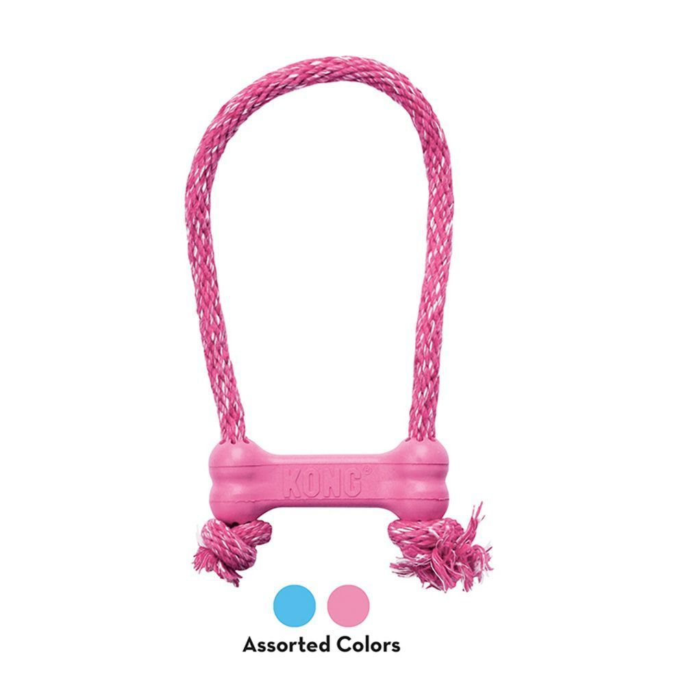 Kong Toy Puppy Bone With Rope