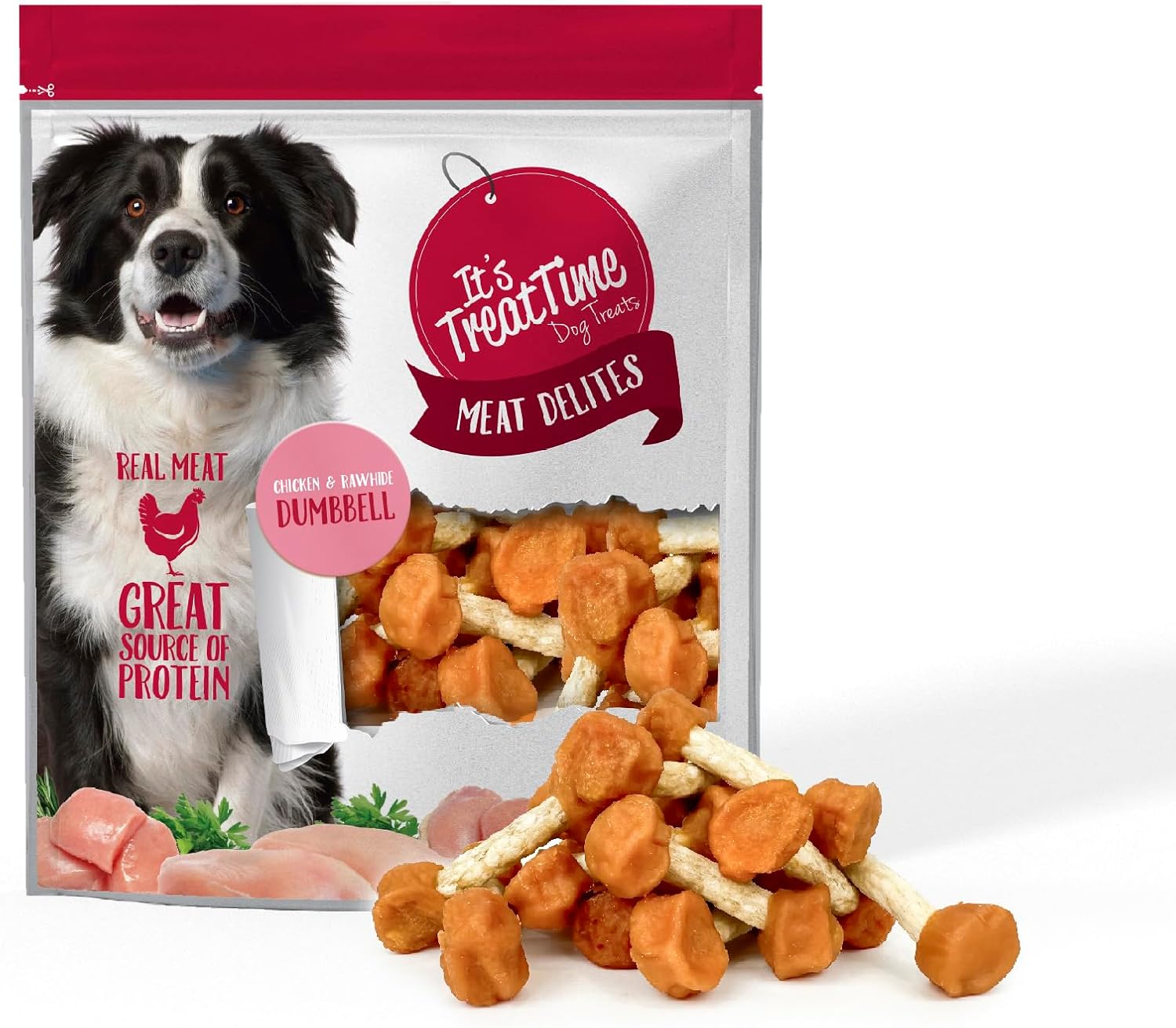 It'S Treat Time Dog Chicken Dumbells 500g