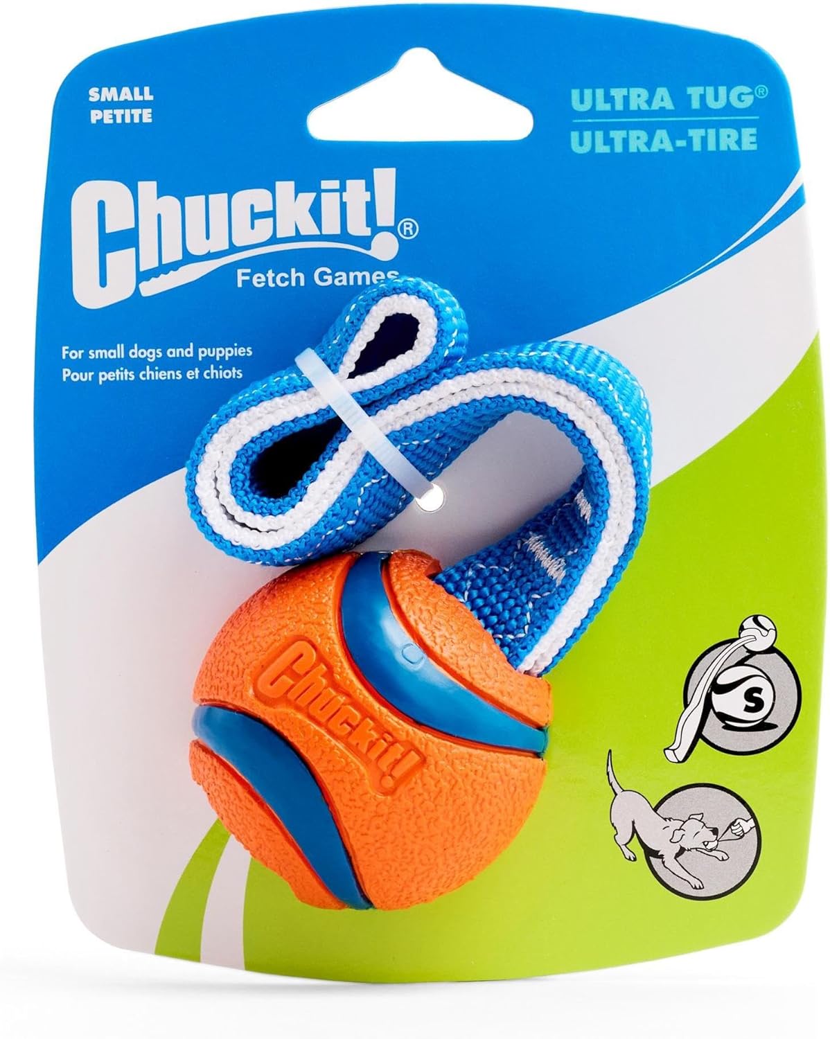 Chuckit Ultra Tug Small - 5Cm Ball X 20Cm Length (1Pk)