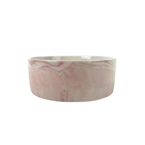 Catitude Ceramic Bowl Zen Marble Pink 400ml