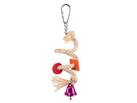 Bird Toy With Sisal Rope And Bell Small