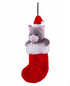 Xmas Cat In Stocking Medium