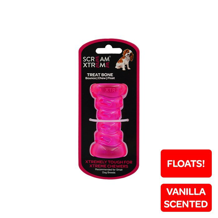 Scream Xtreme Treat Bone Loud Pink Small 9cm