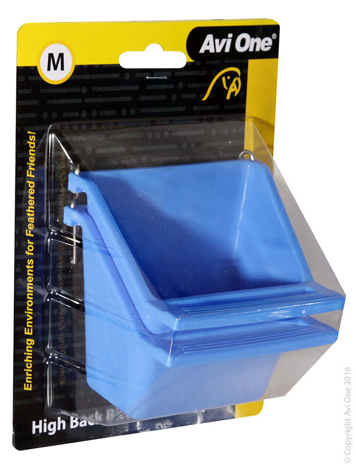 Feeder High Back With Perch 2Pk