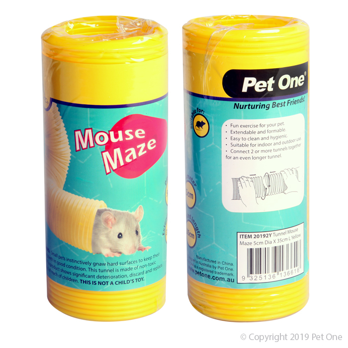Tunnel Mouse Maze 5cm Yellow