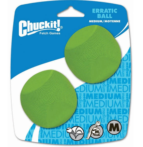 Chuckit Erratic Ball Medium 6Cm - 2Pk