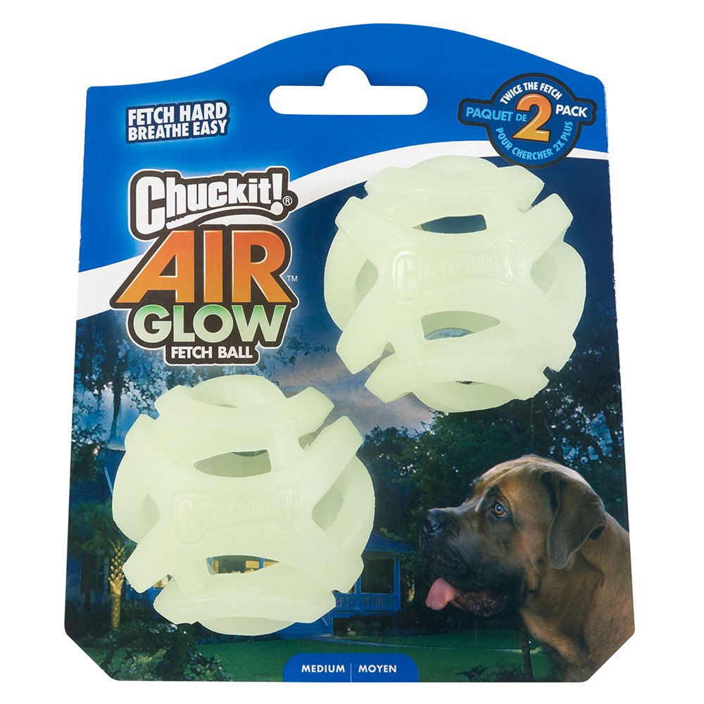 Chuckit Max Glow Air Fetch Medium 6Cm - 2Pk