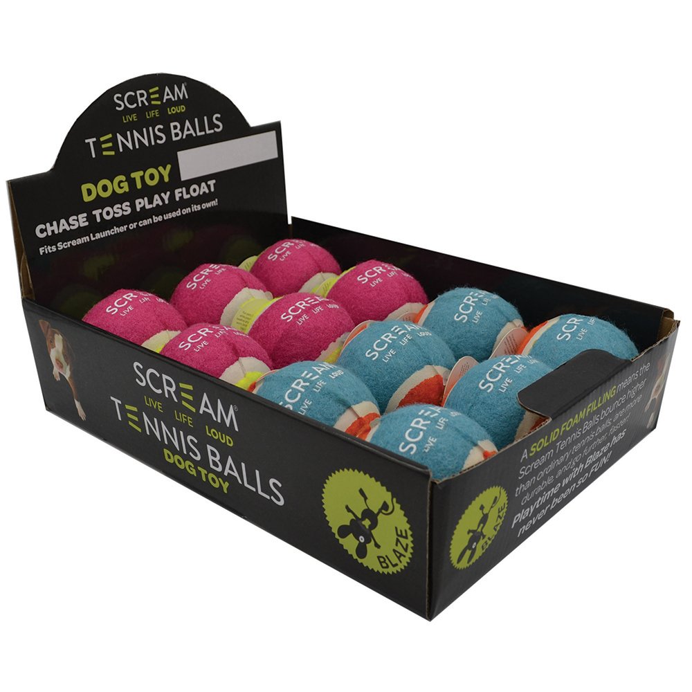 Scream Tennis Ball Counter Display Medium Single