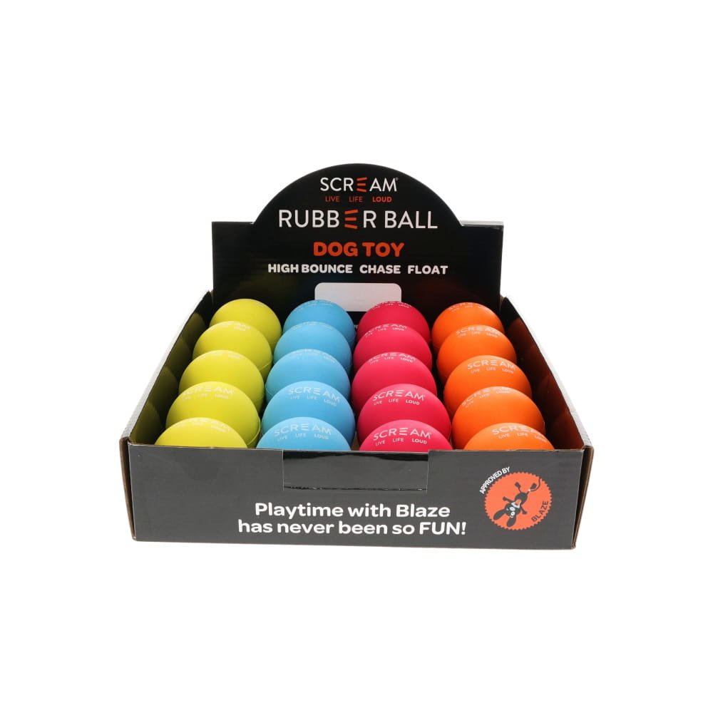 Scream Rubber Ball Counter Display Small Single