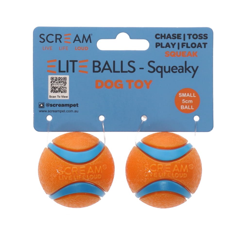Scream Elite Ball Squeaky Loud 2pk