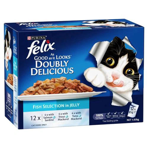 Felix Agail Gij Dd Fish Selection 12X85G