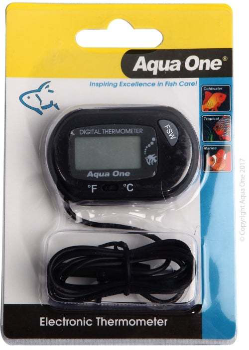 Thermometer Aqua One Lcd Inside Tank
