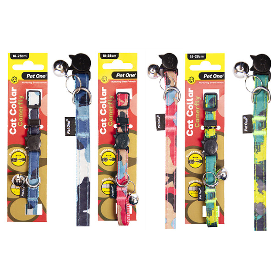Pet One Cat Collar Nylon 18-28cm 10mm Camerfly