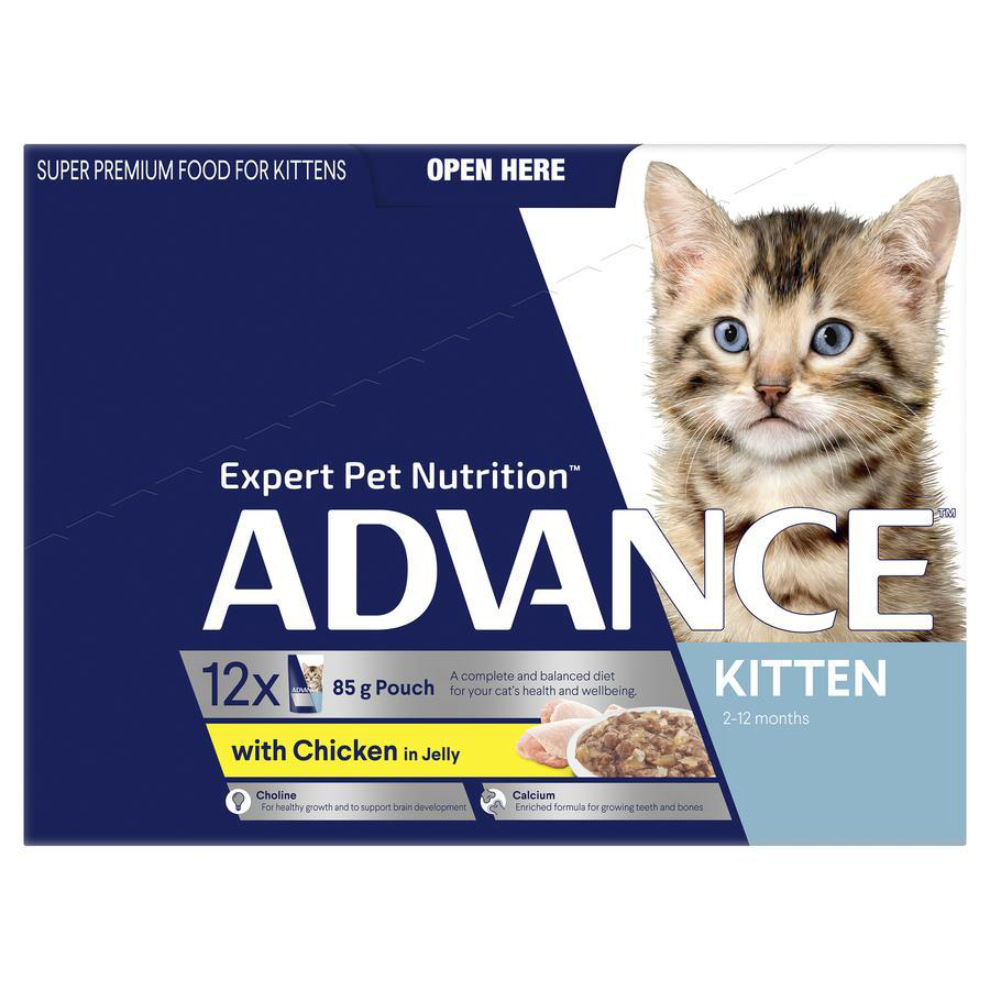 Advance Cat Wet Pouch Kitten Chicken