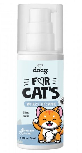 For Cats Foam Waterless Shampoo w/Mint 150ml