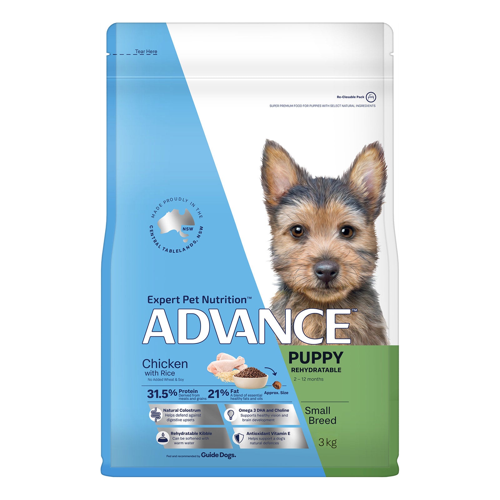 Advance Dog Dry Puppy Small Breed 3kg