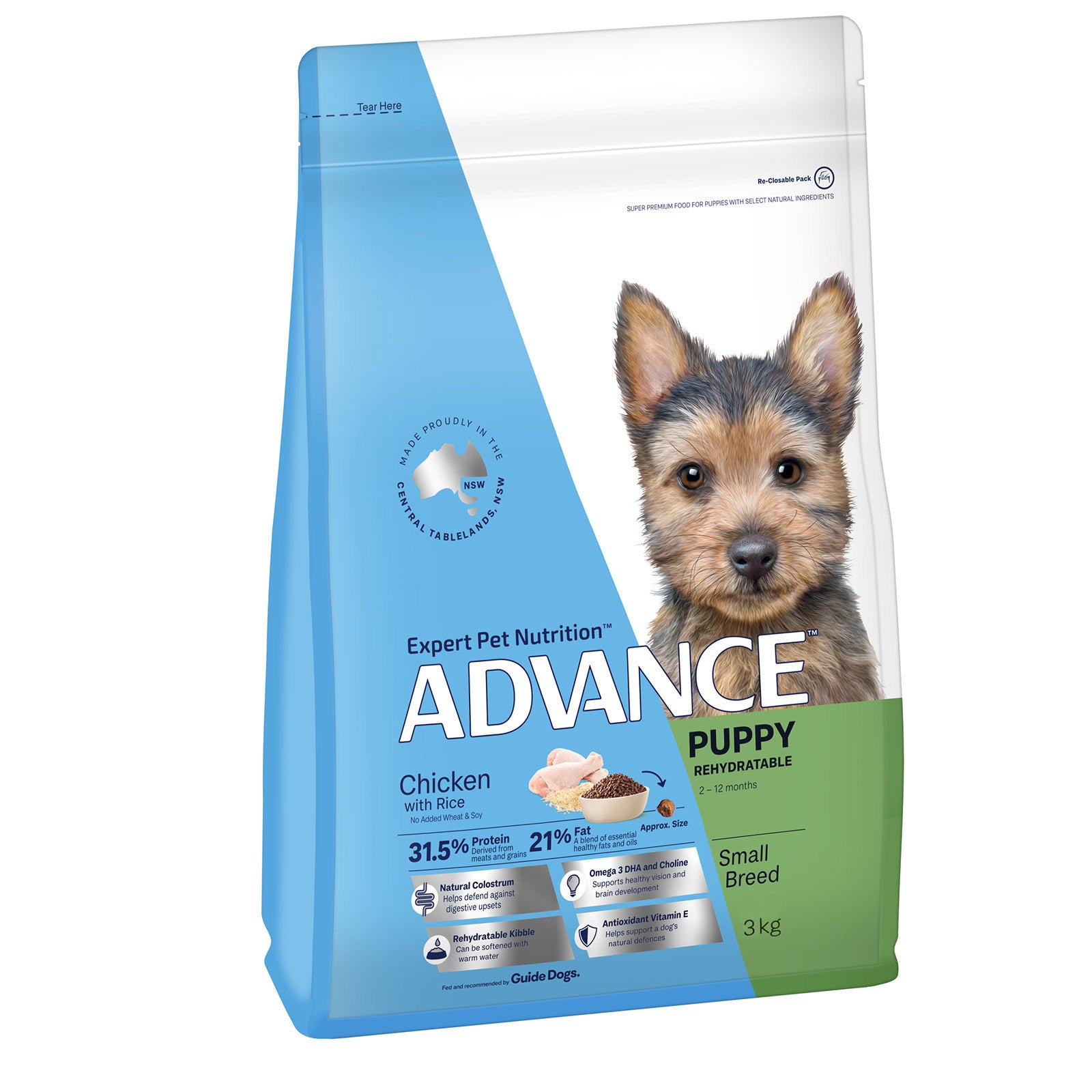 Advance Dog Dry Puppy Small Breed 3kg