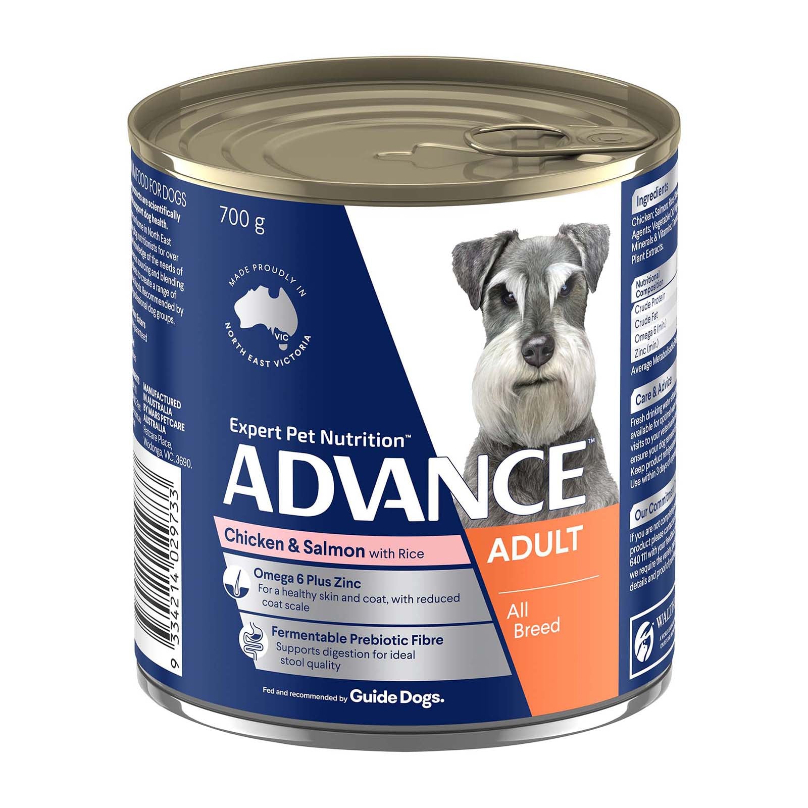 Advance Dog Wet Salmon and Chicken 700g