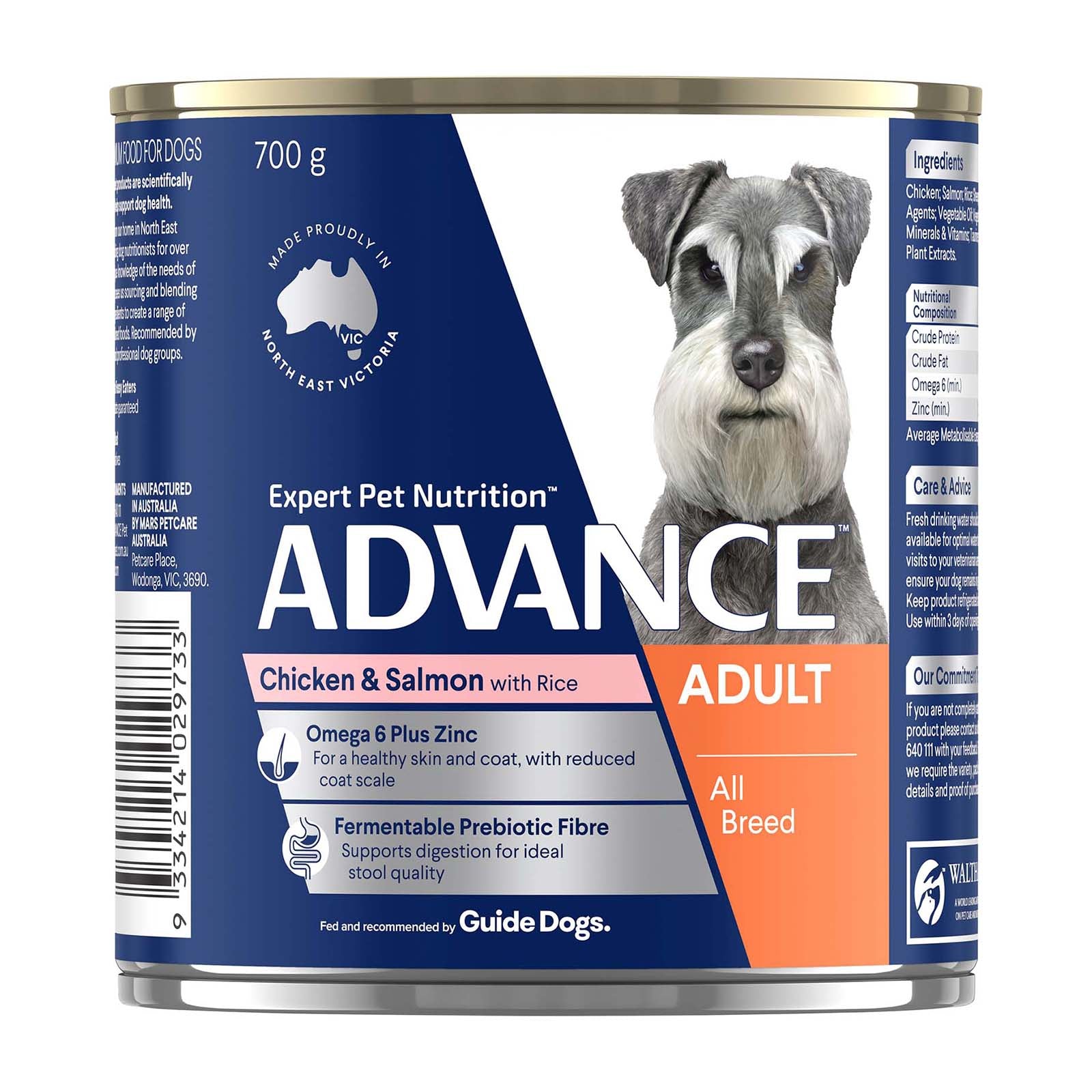 Advance Dog Wet Salmon and Chicken 700g