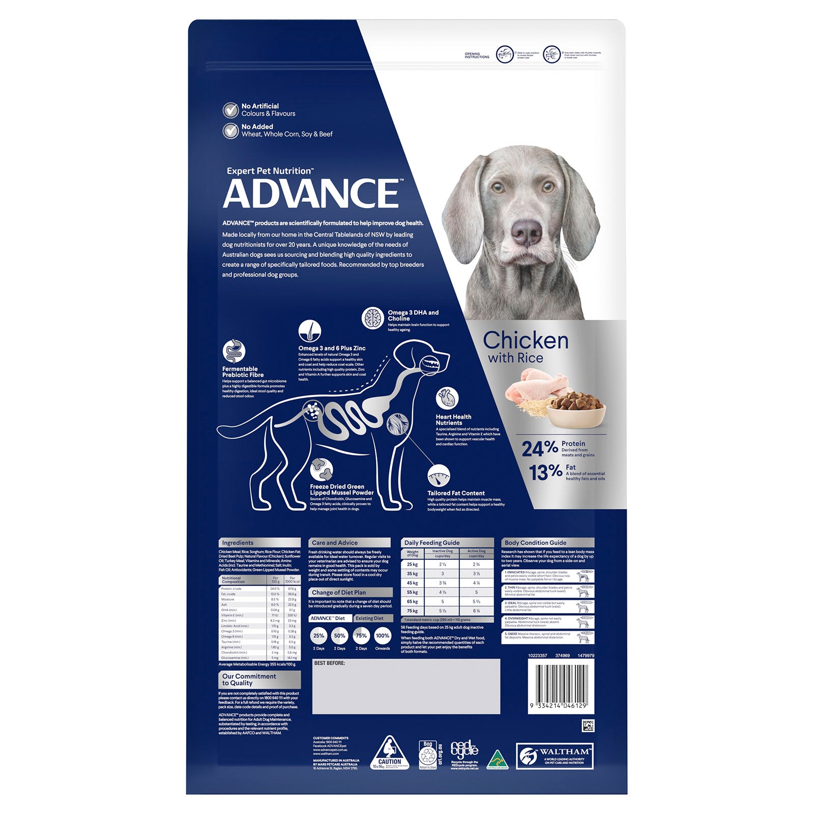 Advance Dog Dry Mature Large Breed 15kg