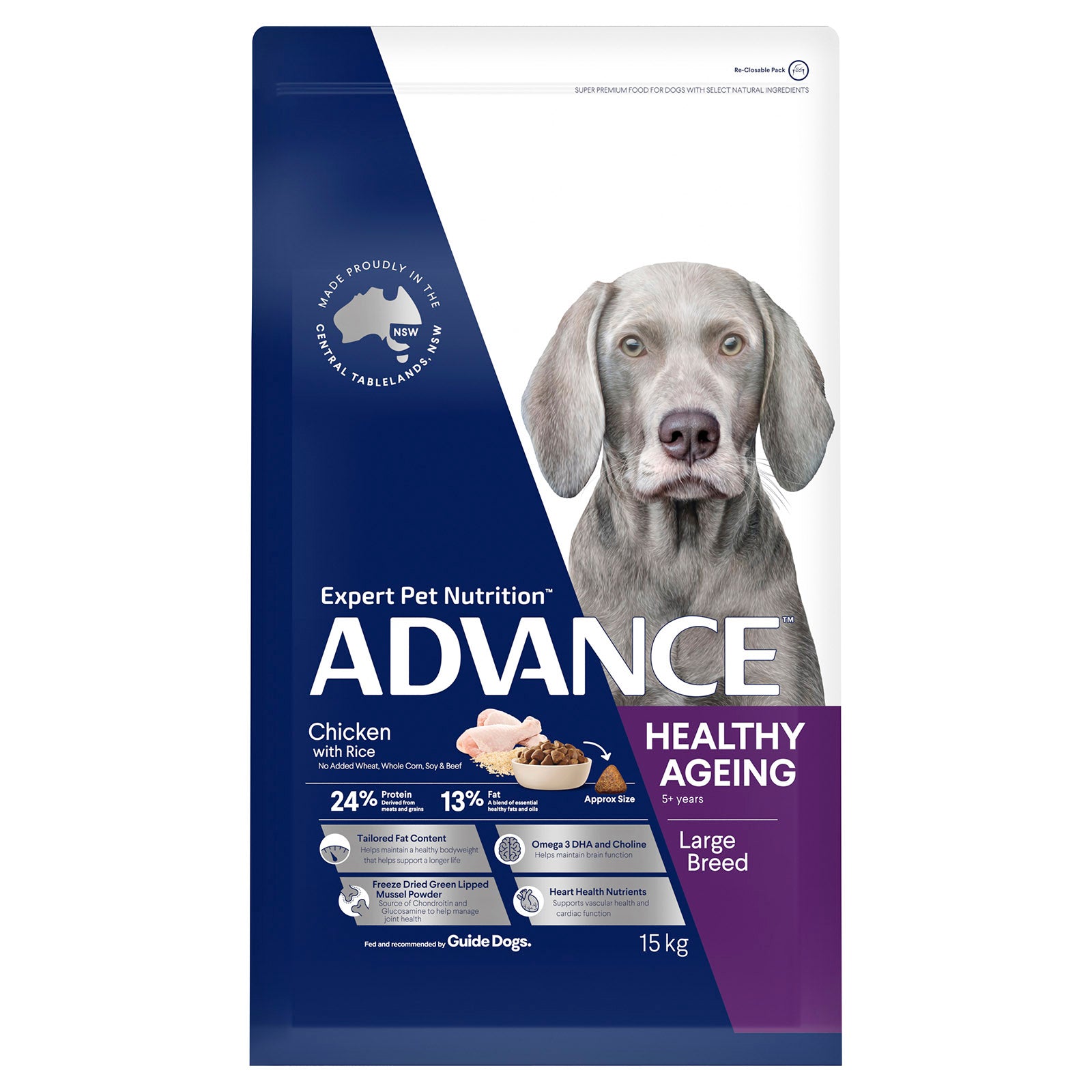 Advance Dog Dry Mature Large Breed 15kg