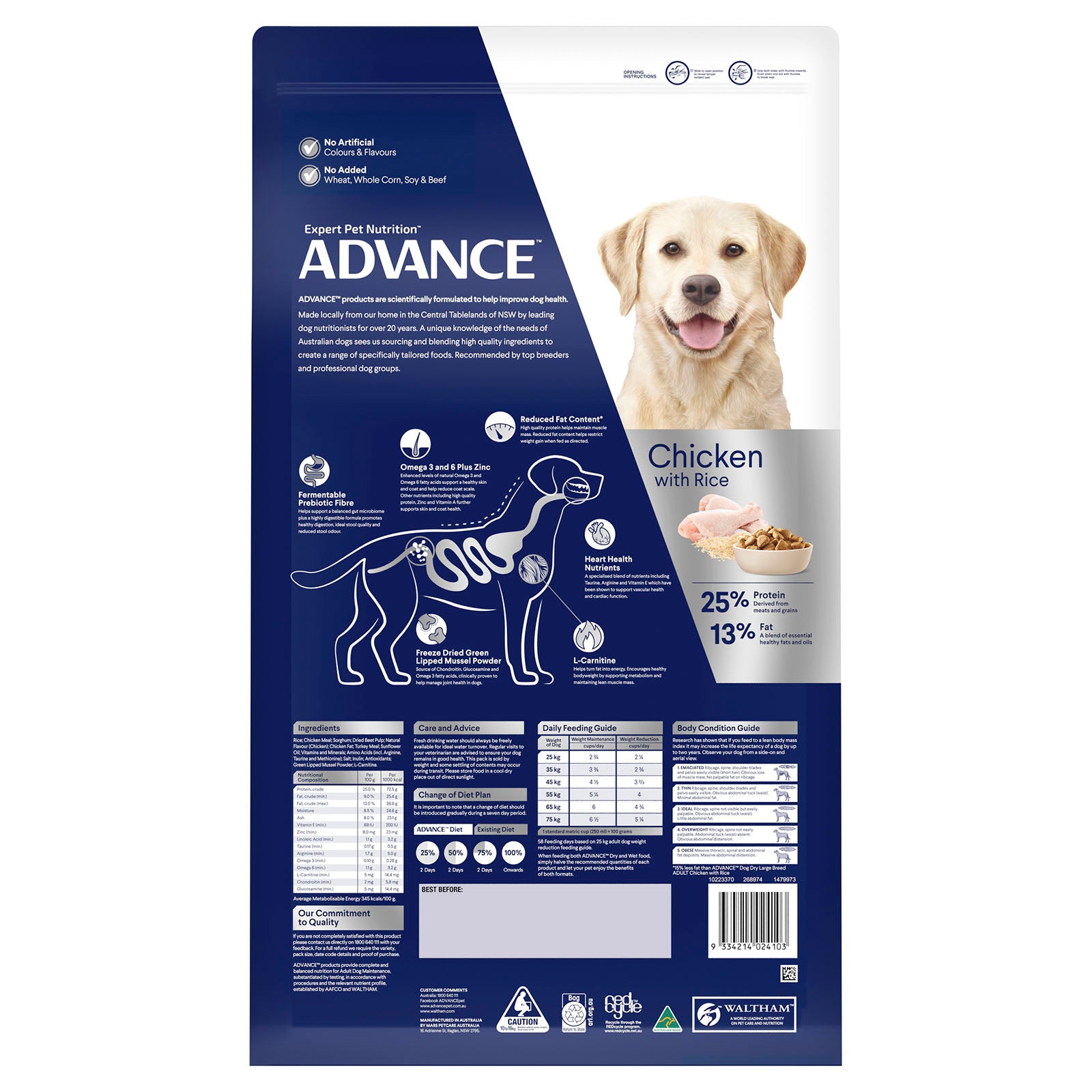 Advance Dog Dry Weight Control Large Breed