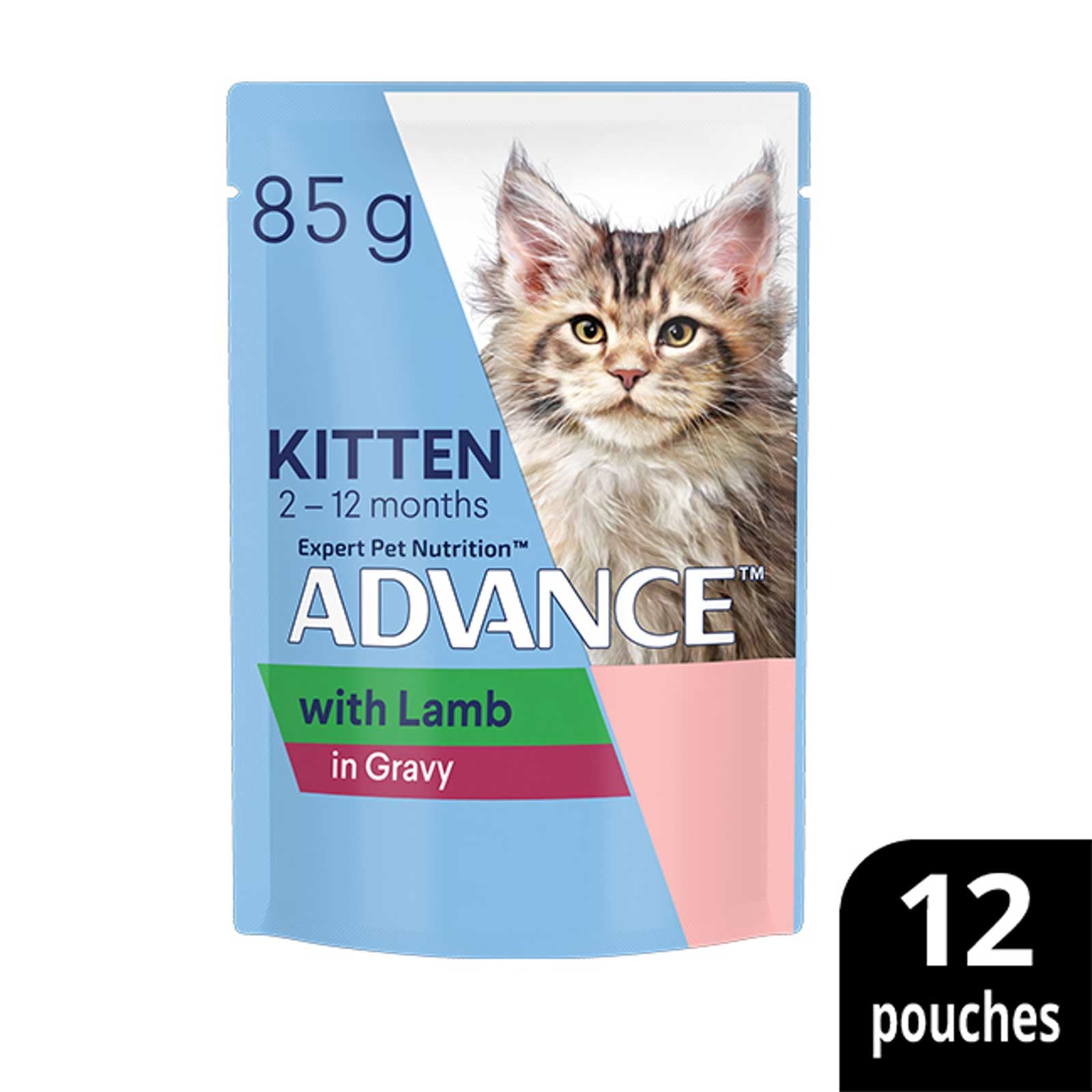Advance Cat Wet Pouch Kitten Lamb