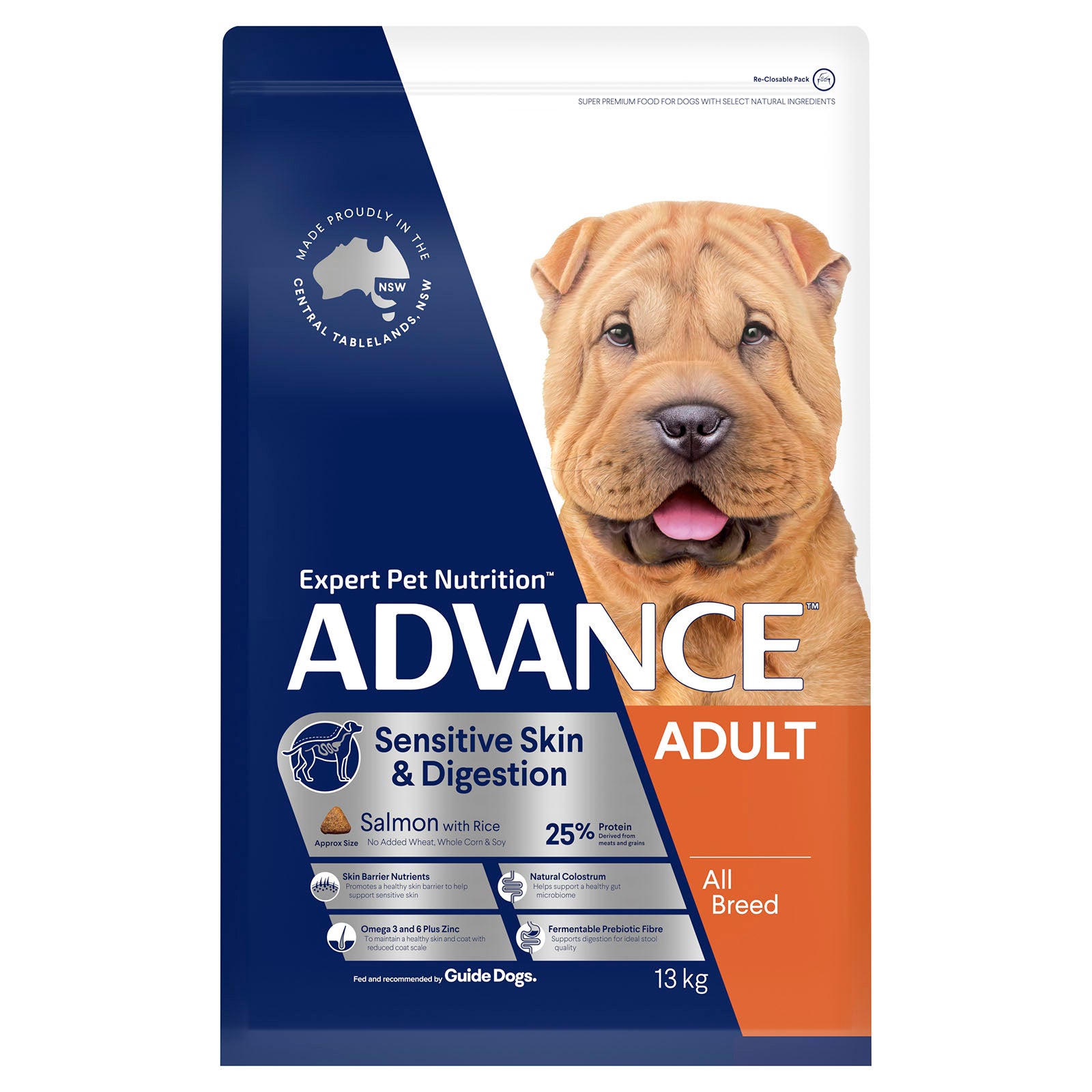 Advance Dog Dry Sensitive Skin 13kg