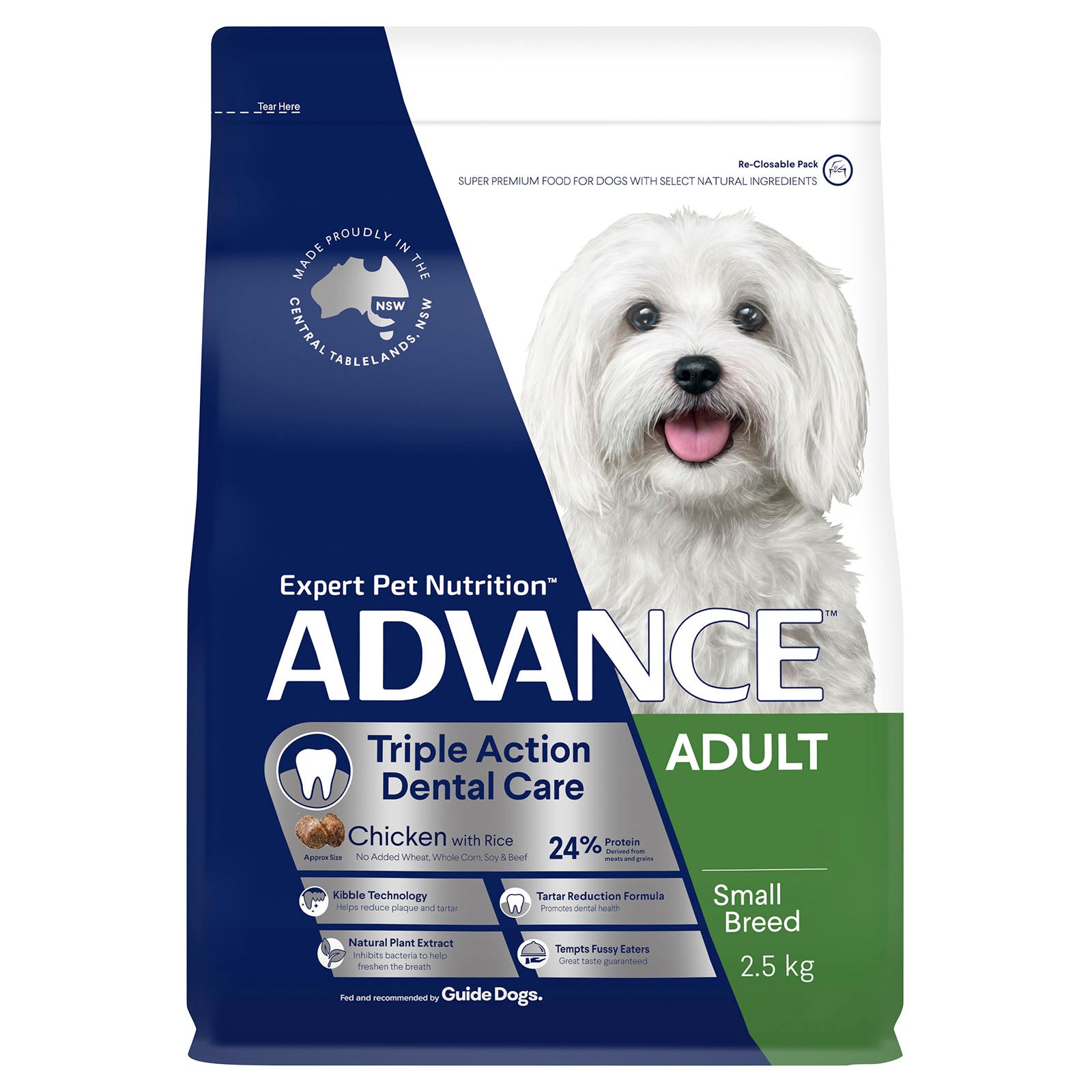 Advance Dog Dry Dental Small Breed 2.5kg