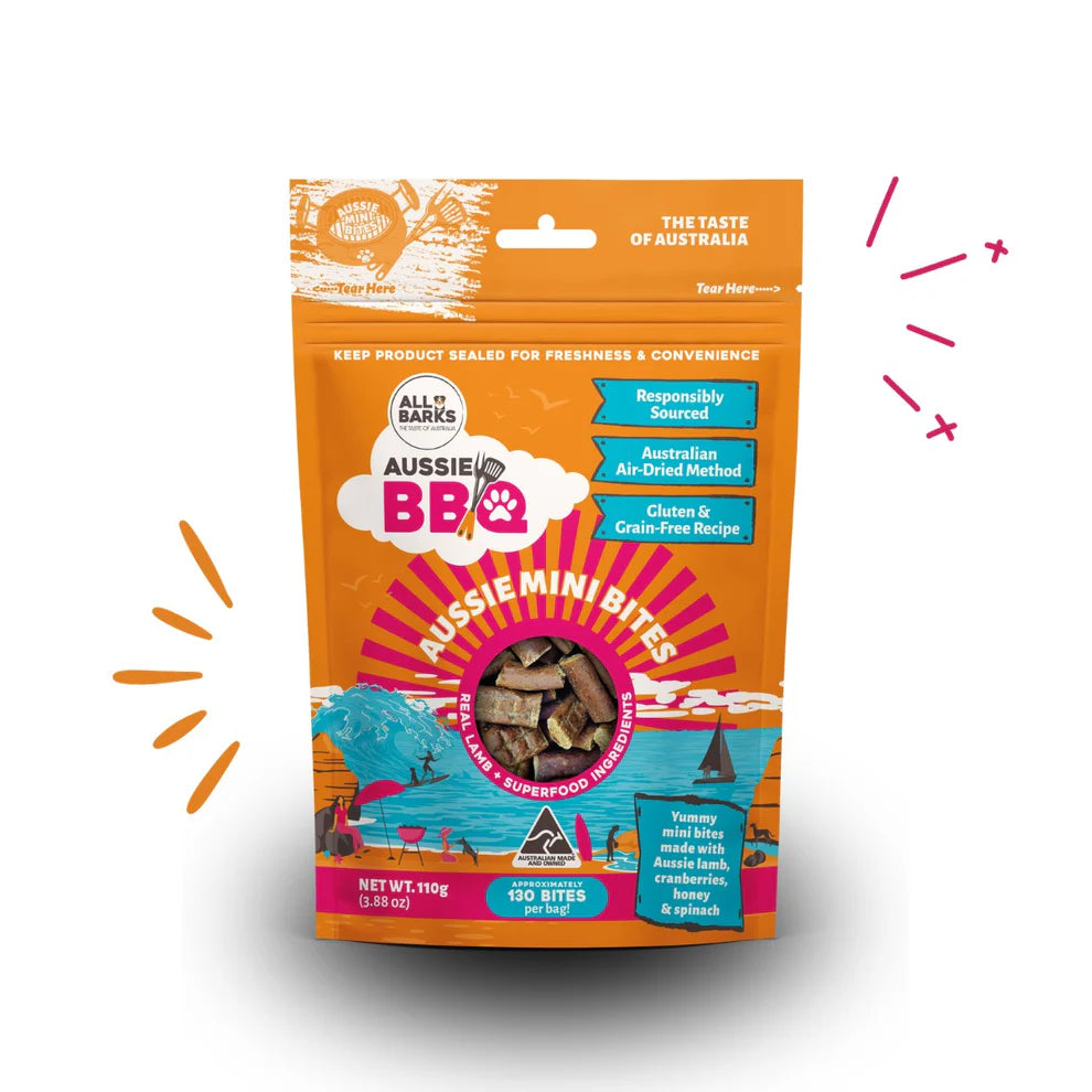 All Barks Aussie Mini Bites Lamb 110g