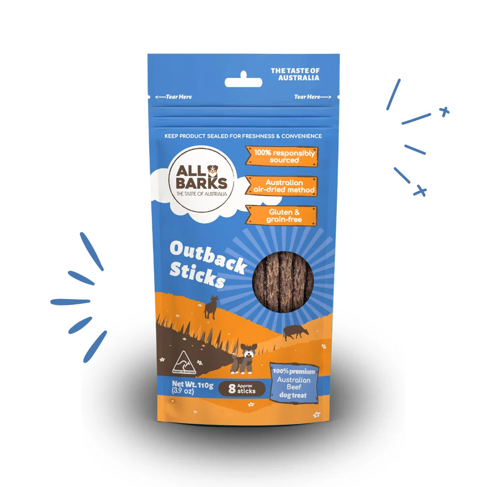 All Barks Outback Sticks Beef 110g