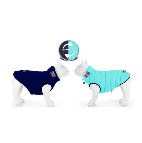 Jacket Puffer Reversible Aqua & Navy