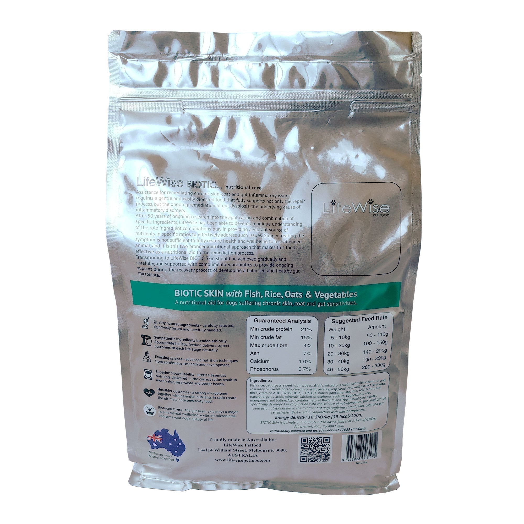 Lifewise Biotic Skin with Fish Rice Oats and Veg