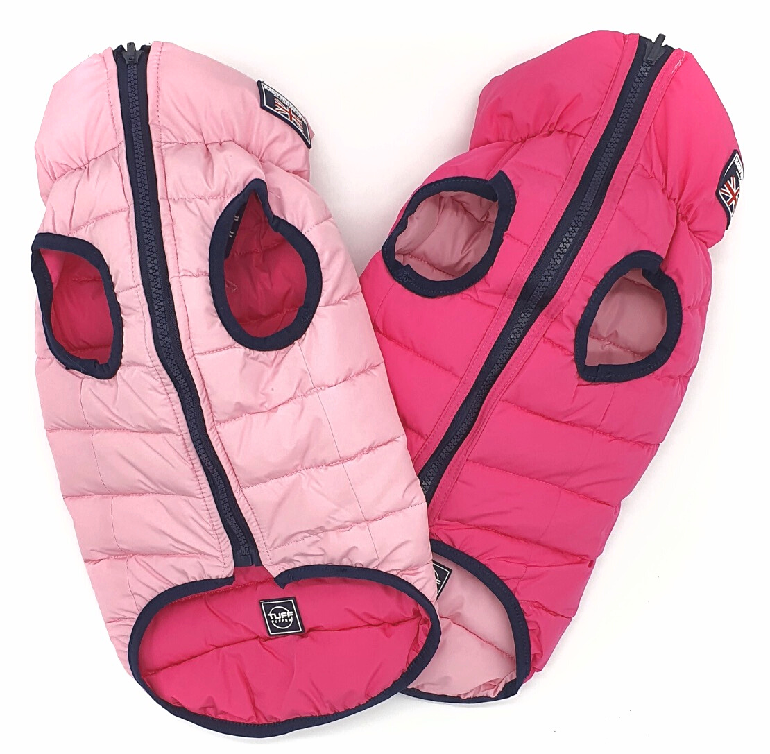 Jacket Puffer Reversible Baby Pink & Magenta