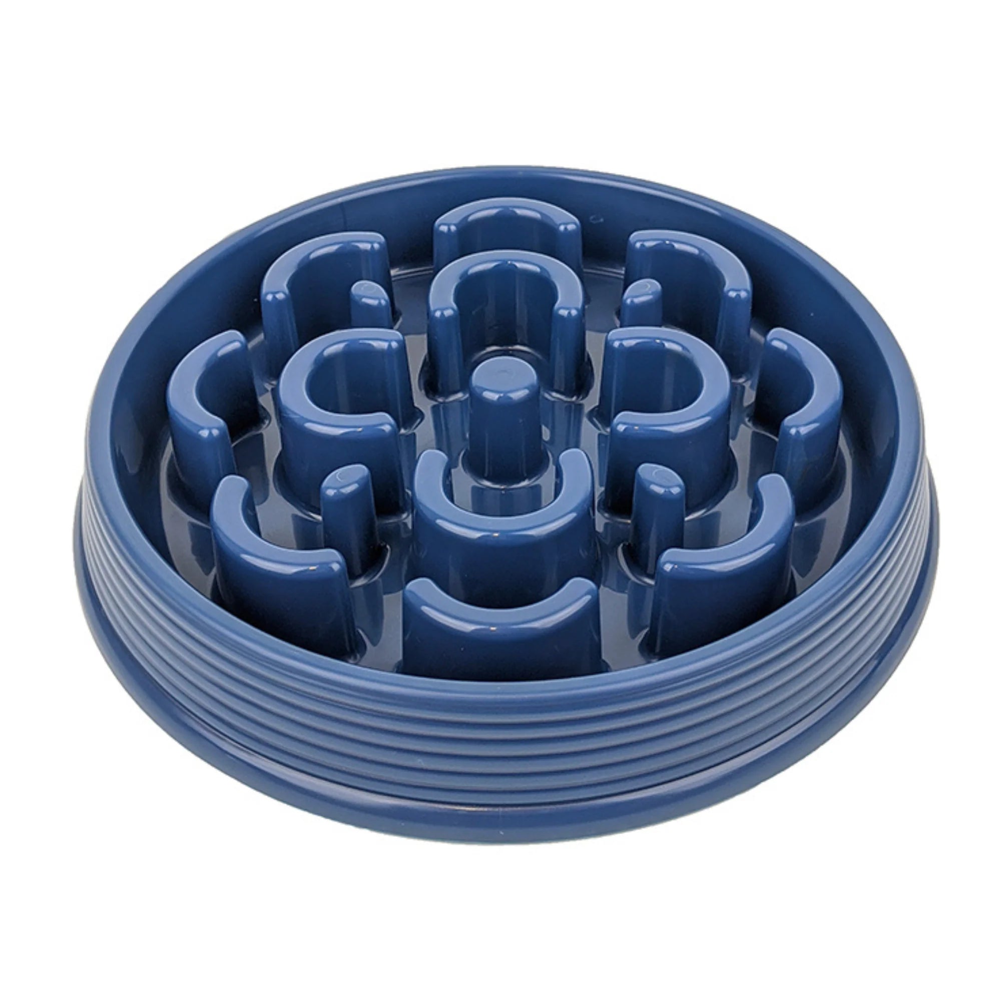 Barkley & Bella Dog Slow Chow Feeder Blue Medium