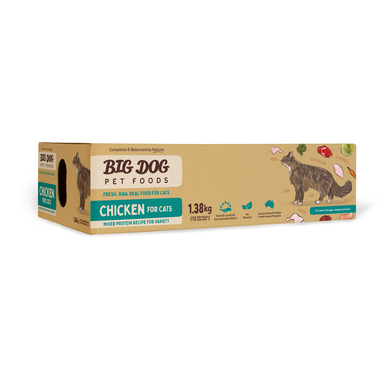 Big Dog Barf Cat Chicken 1.38KG