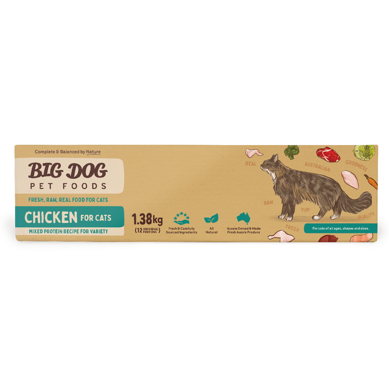 Big Dog Barf Cat Chicken 1.38KG