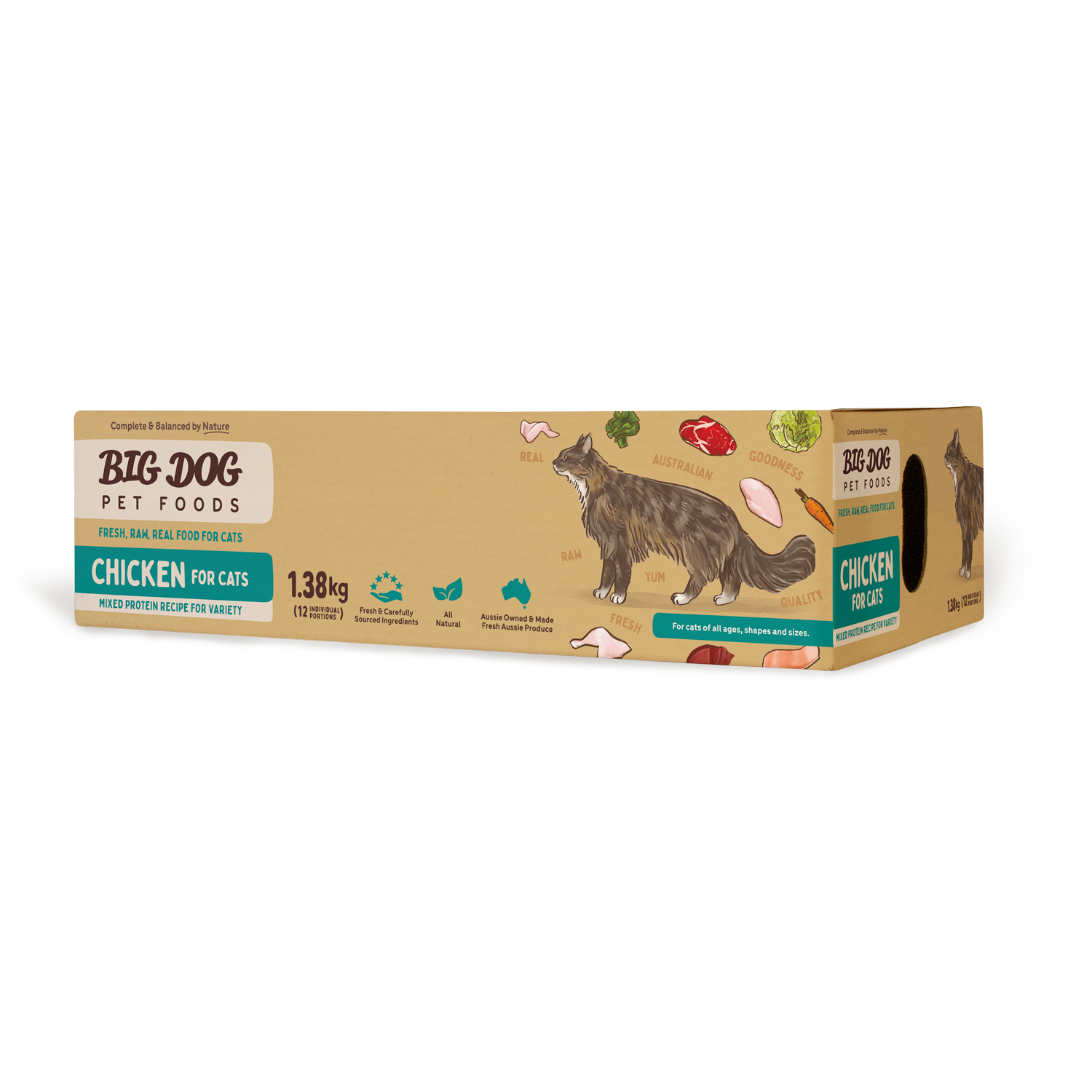 Big Dog Barf Cat Chicken 1.38KG