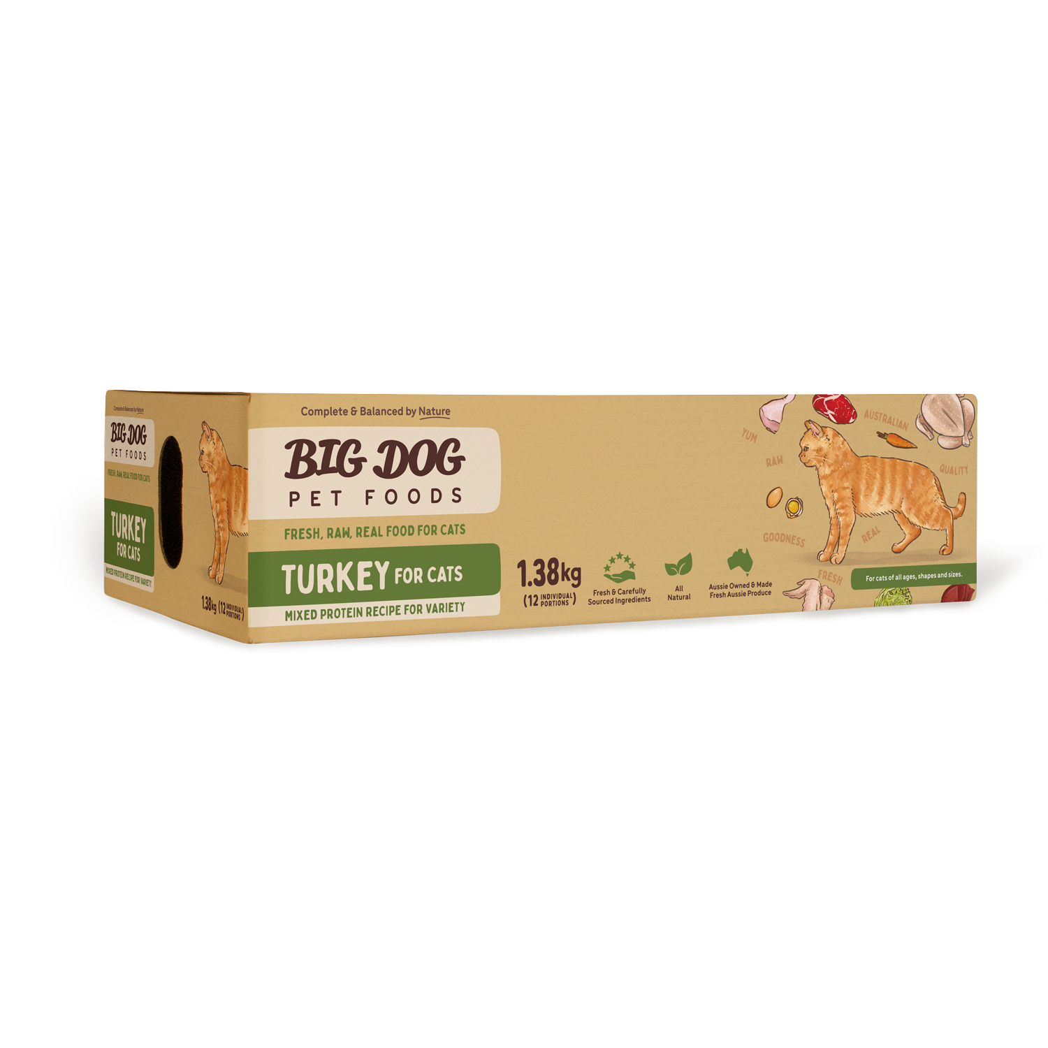 Big Dog Barf Cat Turkey 1.38KG