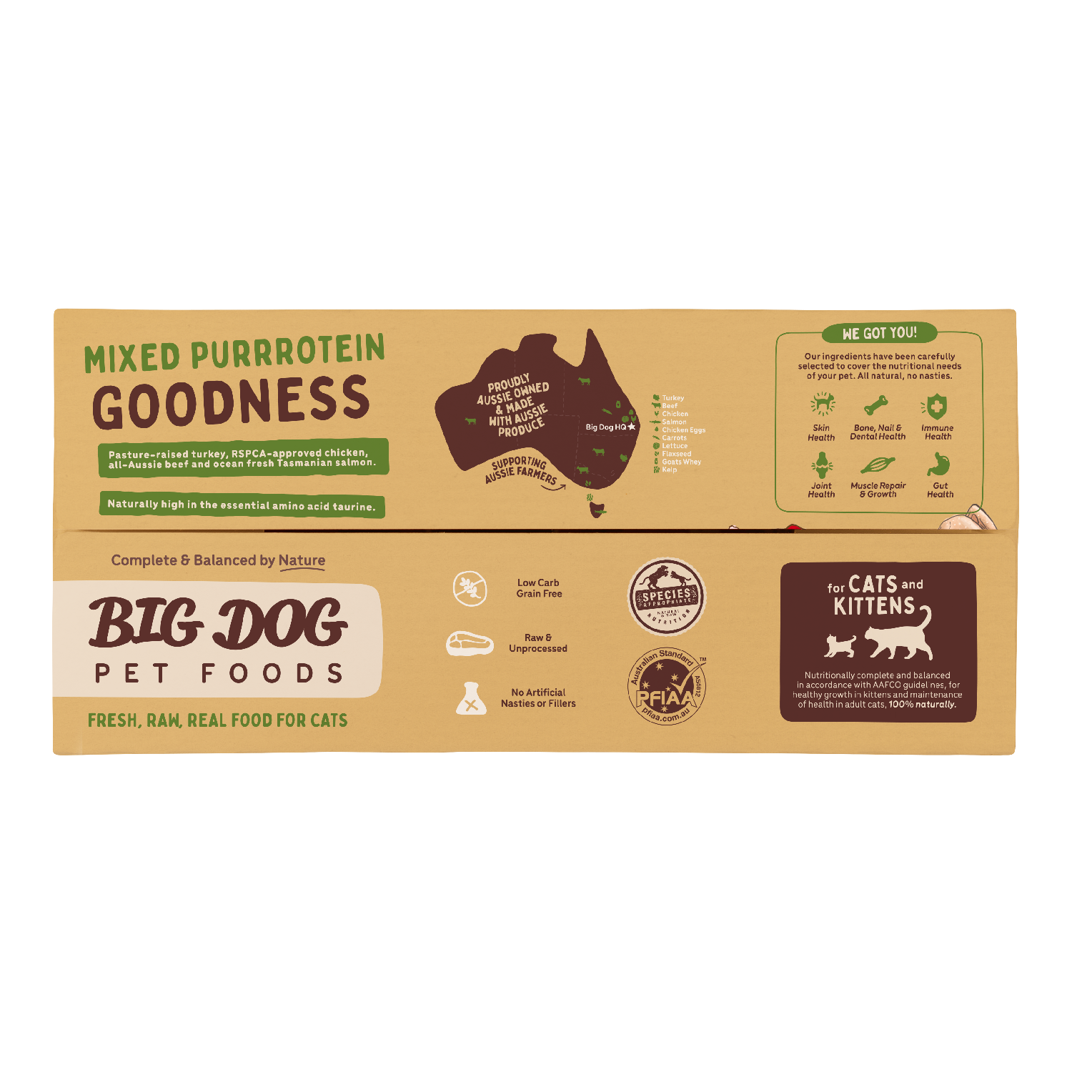 Big Dog Barf Cat Turkey 1.38KG