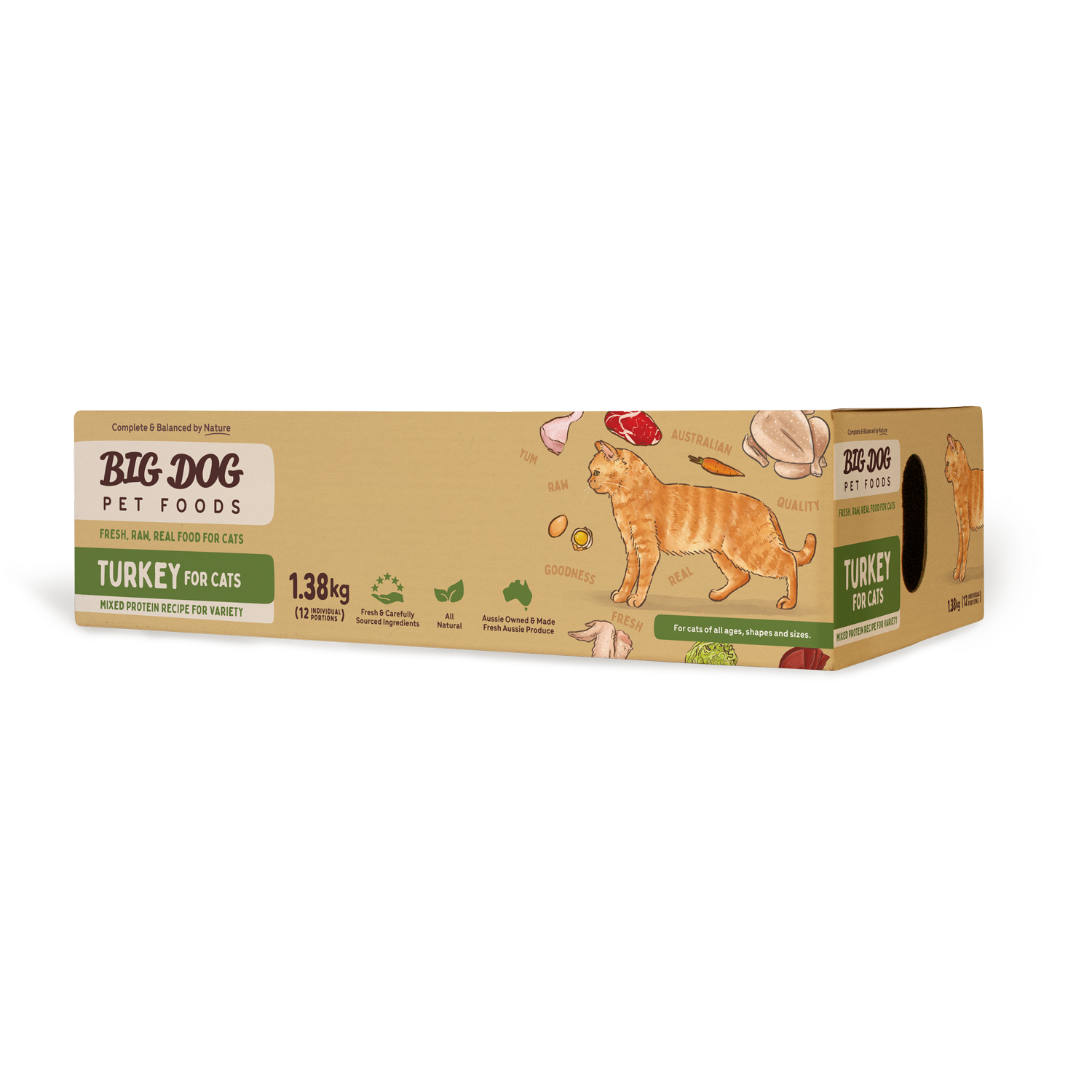 Big Dog Barf Cat Turkey 1.38KG