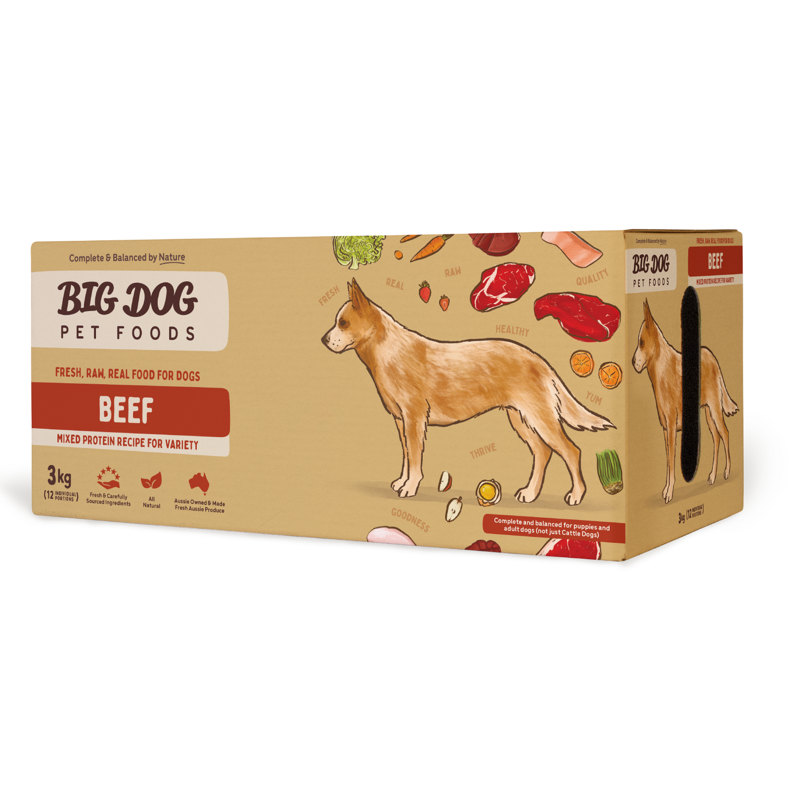 Big Dog Barf Dog Beef 3KG