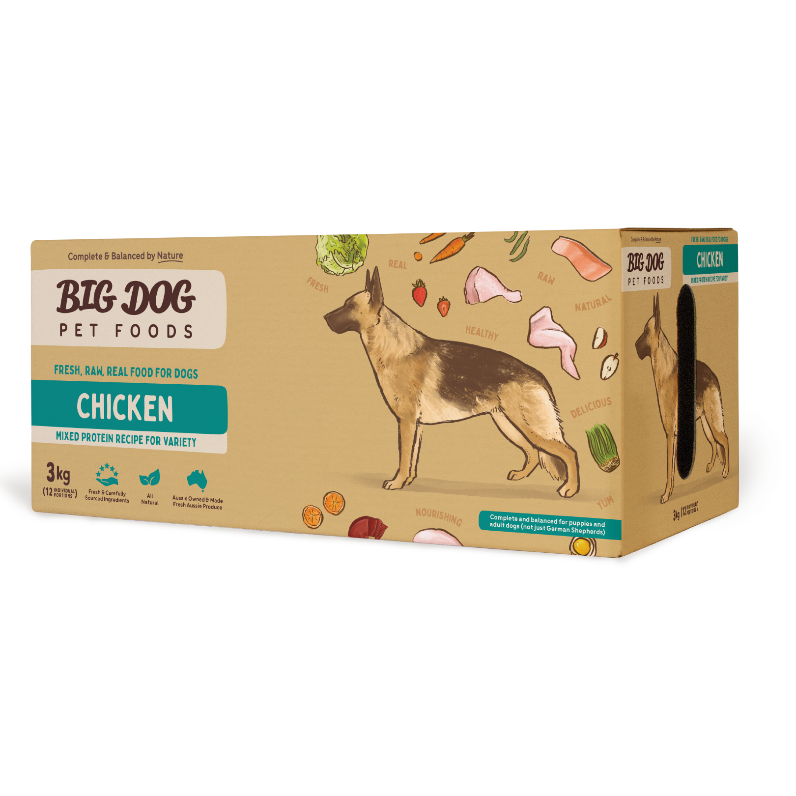 Big Dog Barf Dog Chicken 3KG