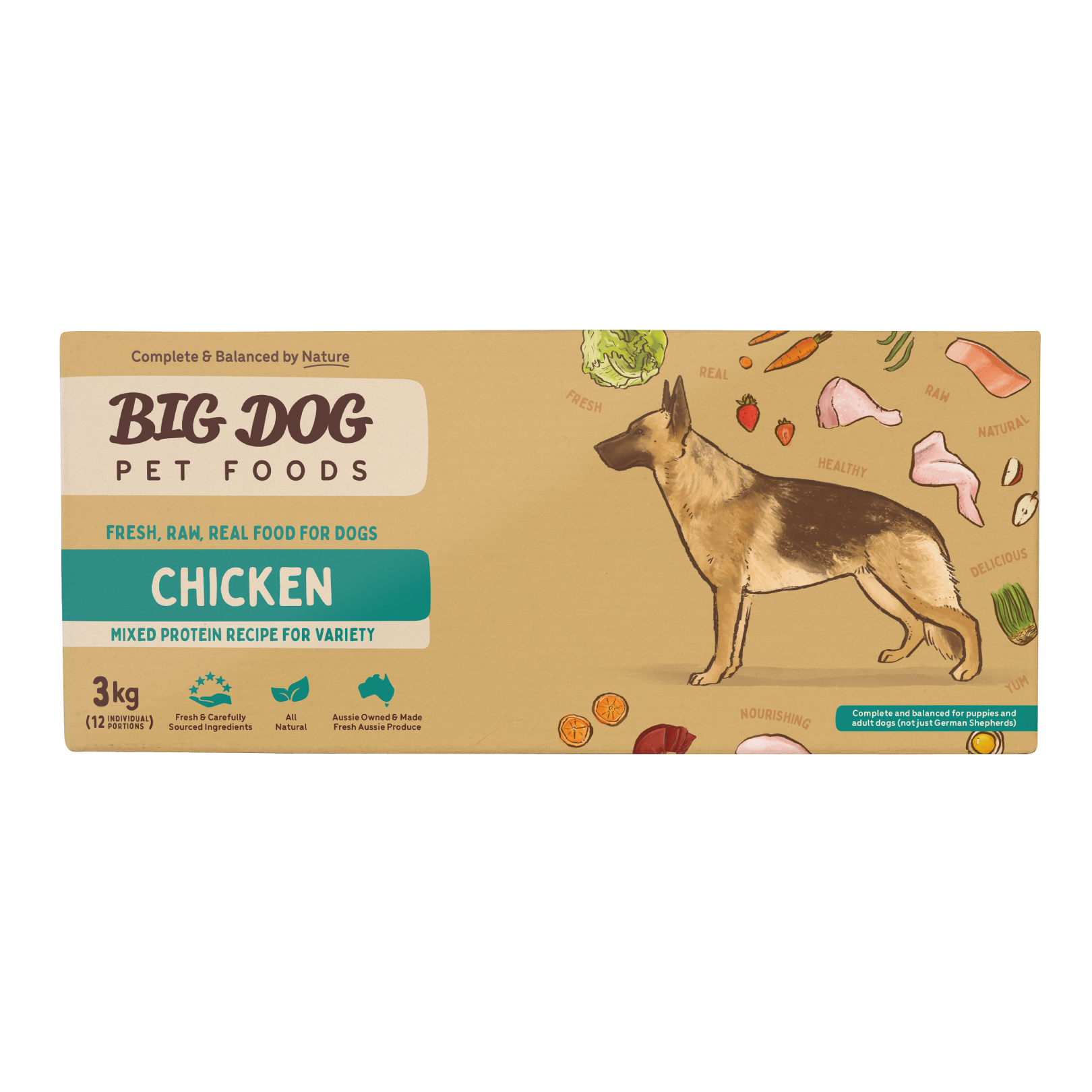 Big Dog Barf Dog Chicken 3KG