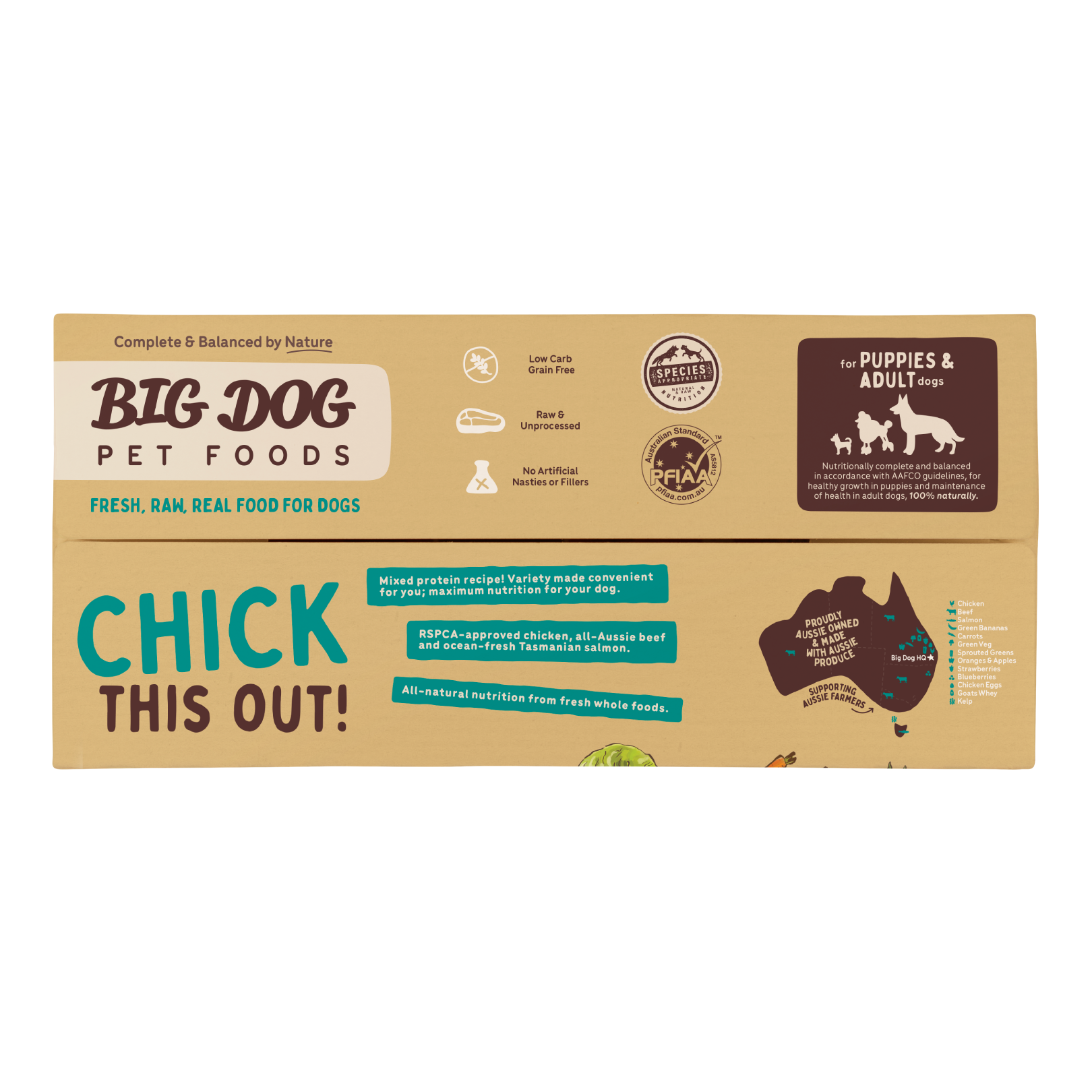 Big Dog Barf Dog Chicken 3KG