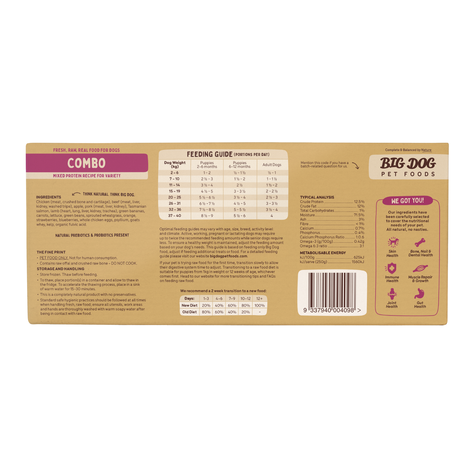 Big Dog Barf Dog Combo 3KG